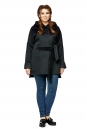 Женское пальто из текстиля с капюшоном 8000987