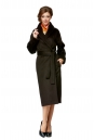 Женское пальто из текстиля с воротником 8001960