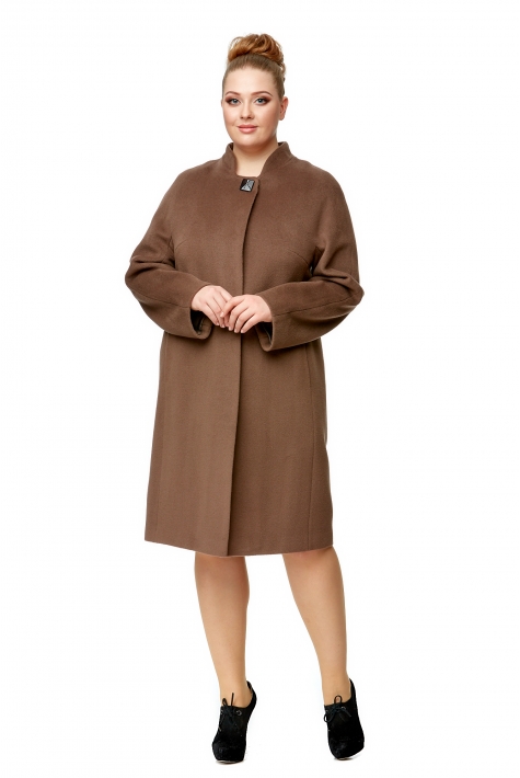 Женское пальто из текстиля с воротником 8001967