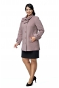 Женское пальто из текстиля с воротником 8002631