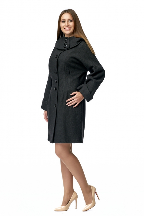 Женское пальто из текстиля с капюшоном 8002770