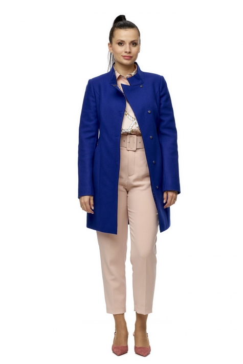 Женское пальто из текстиля с воротником 8006310