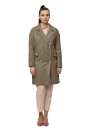 Женское пальто из текстиля с воротником 8007190