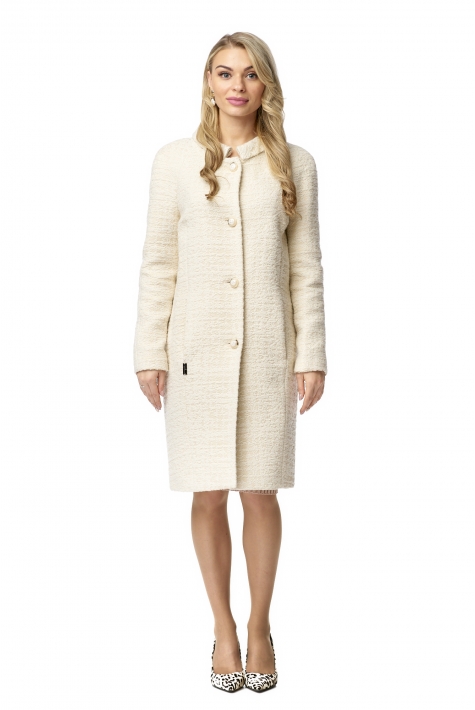 Женское пальто из текстиля с воротником 8009766