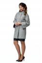Женское пальто из текстиля с воротником 8009904
