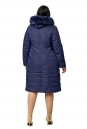 Женское пальто из текстиля с капюшоном, отделка песец 8010027-3