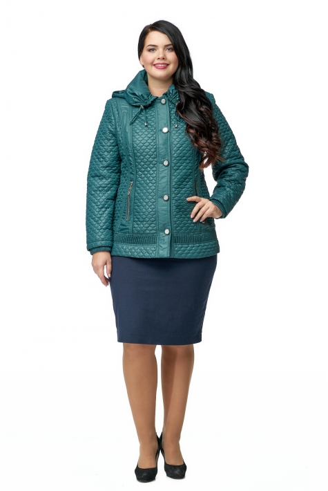 Куртка женская из текстиля с капюшоном 8010174