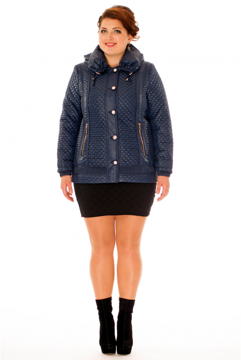 Куртка женская из текстиля с капюшоном 8010459
