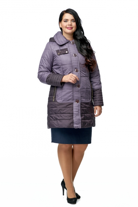 Куртка женская из текстиля с капюшоном 8010570