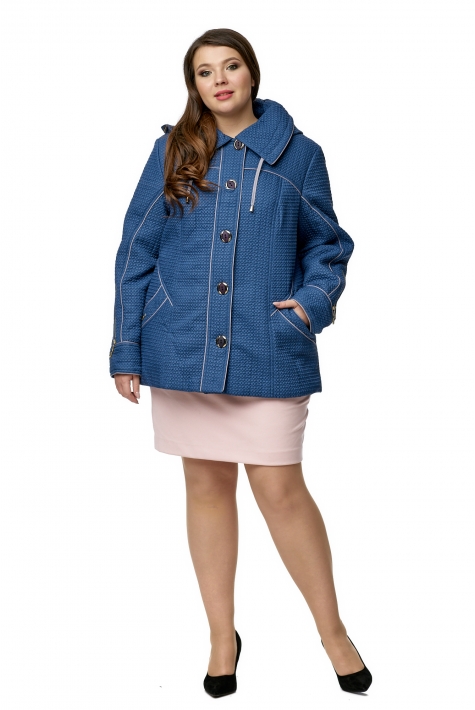 Куртка женская из текстиля с капюшоном 8010574