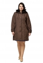 Женское пальто из текстиля с капюшоном 8010630
