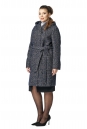 Женское пальто из текстиля с капюшоном 8010638-2