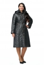 Женское пальто из текстиля с капюшоном, отделка искусственный мех 8011879-2
