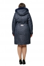 Женское пальто из текстиля с капюшоном, отделка песец 8012052-3