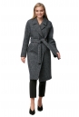 Женское пальто из текстиля с воротником 8012250