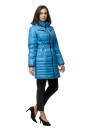 Женское пальто из текстиля с капюшоном 8012373-2