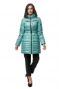 Женское пальто из текстиля с капюшоном 8012374