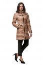 Женское пальто из текстиля с капюшоном 8012377-2