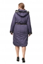 Женское пальто из текстиля с капюшоном, отделка искусственный мех 8012386-3