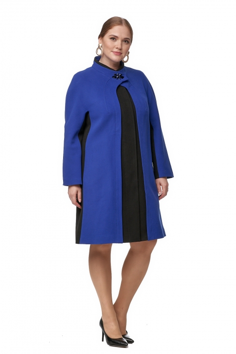 Женское пальто из текстиля с воротником 8012596