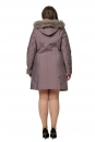 Куртка женская из текстиля с капюшоном, отделка песец 8012619-3