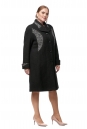 Женское пальто из текстиля с воротником 8012736