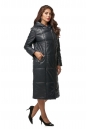 Женское кожаное пальто из натуральной кожи с капюшоном 8013007-2