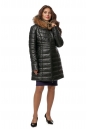 Женское кожаное пальто из натуральной кожи с капюшоном, отделка енот 8013008