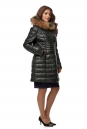 Женское кожаное пальто из натуральной кожи с капюшоном, отделка енот 8013008-2