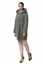 Женское пальто из текстиля с капюшоном 8013419-2