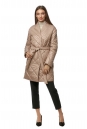 Женское пальто из текстиля с воротником 8013510-2