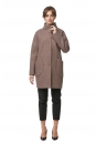 Женское пальто из текстиля с воротником 8013635