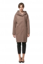 Женское пальто из текстиля с капюшоном 8013636