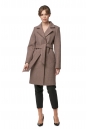 Женское пальто из текстиля с воротником 8013637