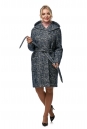 Женское пальто из текстиля с капюшоном 8013665