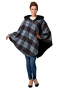Женское пальто из текстиля с капюшоном 8013684
