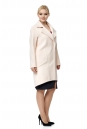 Женское пальто из текстиля с воротником 8013689