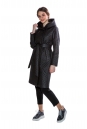 Женское пальто из текстиля с капюшоном 8013705-2