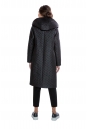 Женское пальто из текстиля с капюшоном 8013705-3