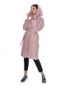 Женское пальто из текстиля с капюшоном 8013706-3