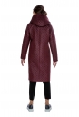 Женское пальто из текстиля с капюшоном 8013708-3