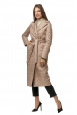 Женское пальто из текстиля с воротником 8013733