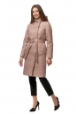 Женское пальто из текстиля с капюшоном 8013735-2
