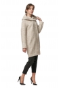 Женское пальто из текстиля с капюшоном 8013763-2