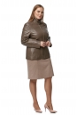 Женская кожаная куртка из натуральной кожи с воротником 8013765-2
