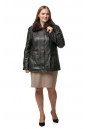 Женская кожаная куртка из натуральной кожи с воротником, отделка норка 8014731-2