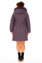 Женское пальто из текстиля с капюшоном, отделка песец 8015922-3