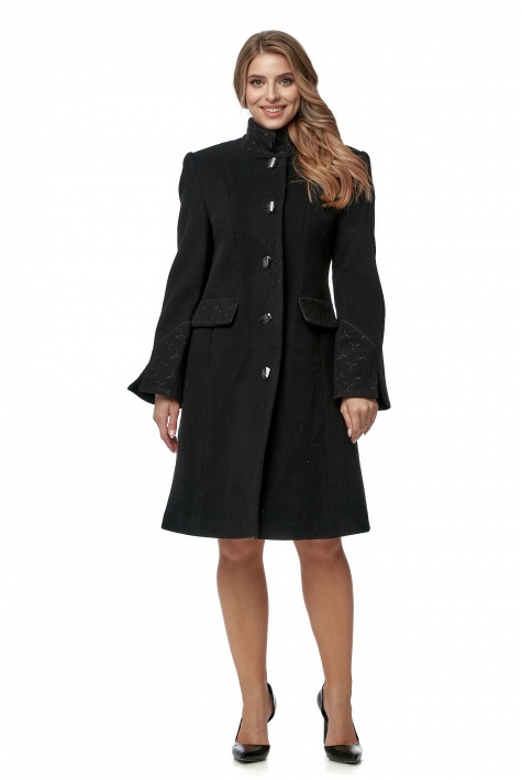 Женское пальто из текстиля с воротником 8016066