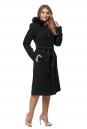 Женское пальто из текстиля с капюшоном 8016071