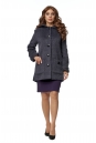 Женское пальто из текстиля с воротником 8016074